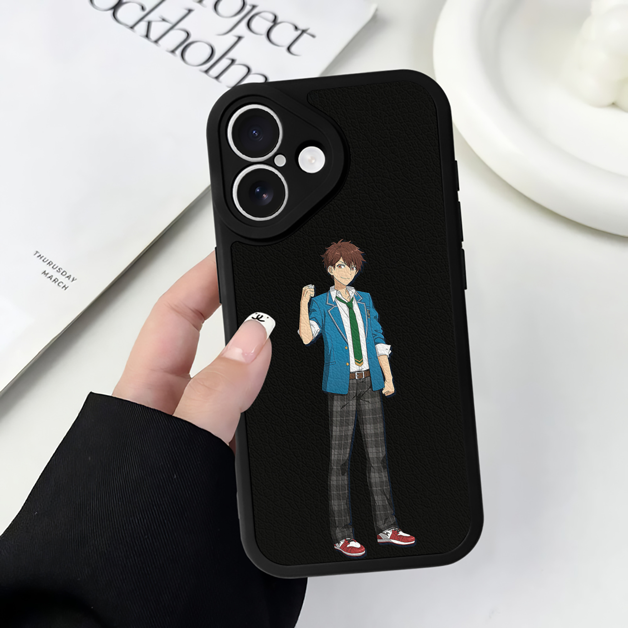 （画像用） あんさんぶるスターズ! Ensemble Stars 【iPhone 16シリーズ対応】シリコンスマホケース（レザー調） 材質：シリコン